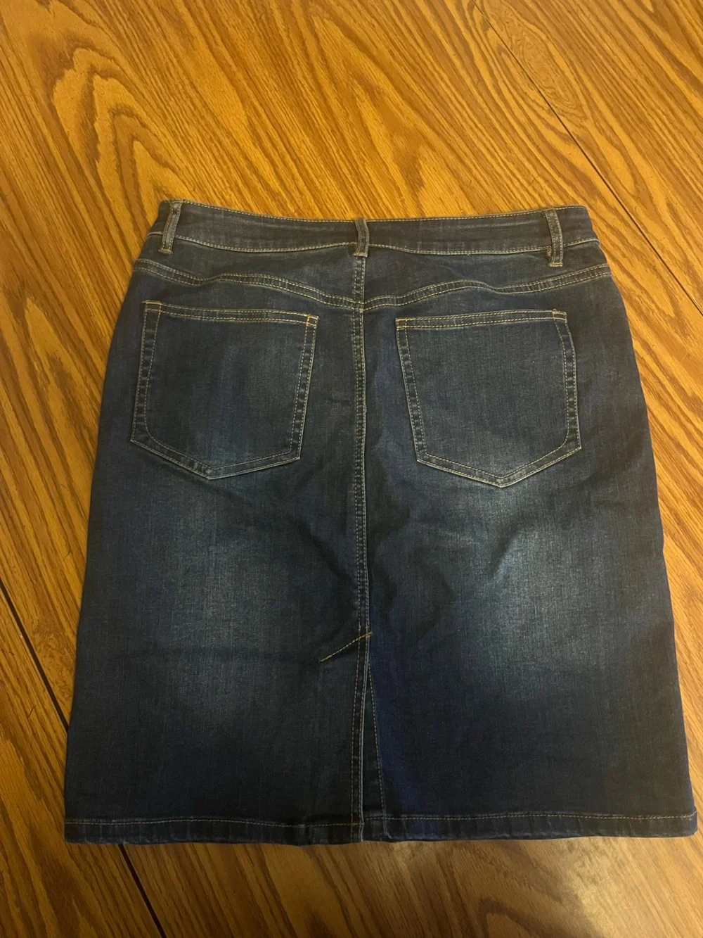 J. Jill Dark Blue Denim Mini Skirt